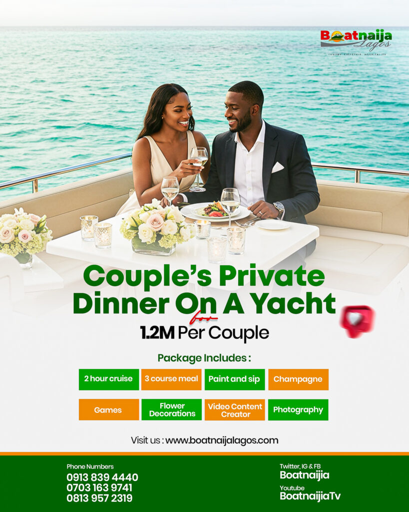 Couples private dinner