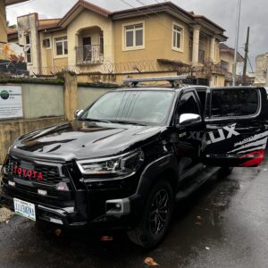 Police Escort Hilux Van Black