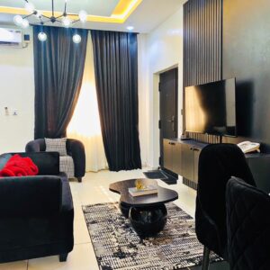 1BR Apartment with Swimming Pool & Gym - Oniru Vi (Black)