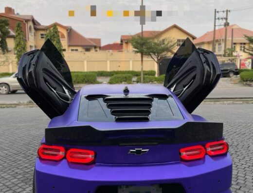 Purple Chevrolet Corvette ca – Sports