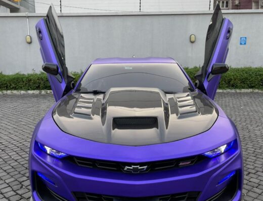 Purple Chevrolet Corvette ca – Sports